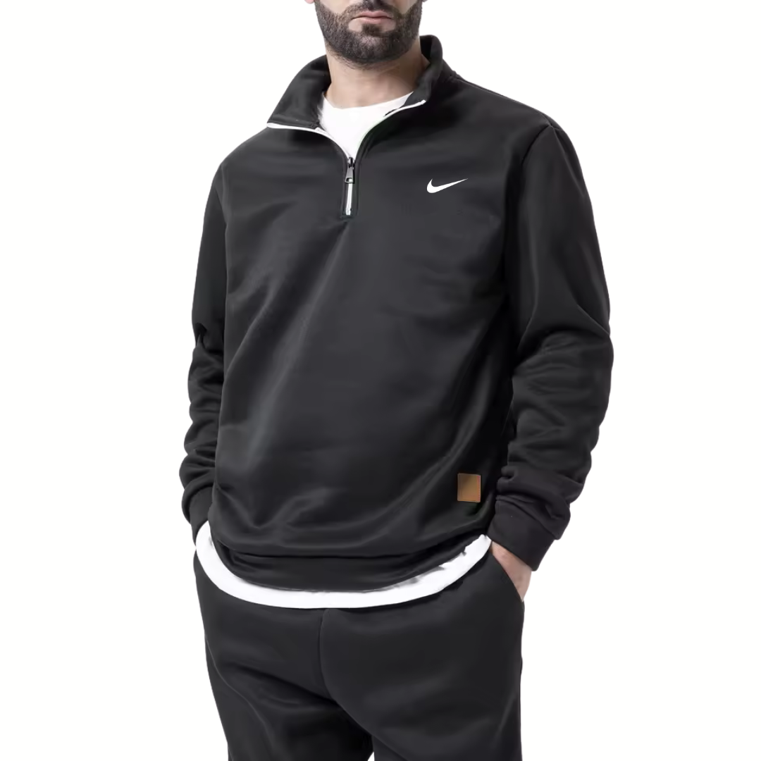 NK™ Men's Stand Collar Half-Zip Swaeter