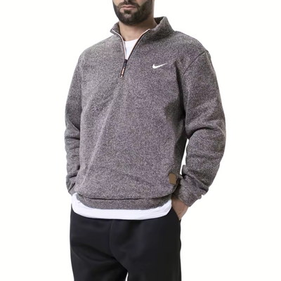 NK™ Men's Stand Collar Half-Zip Swaeter