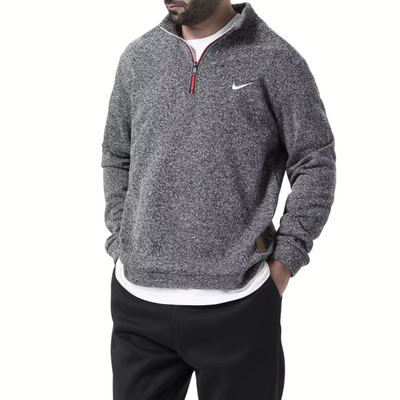 NK™ Men's Stand Collar Half-Zip Swaeter