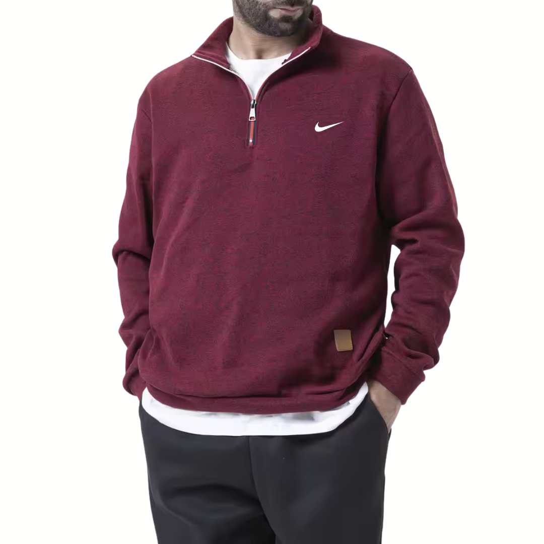NK™ Men's Stand Collar Half-Zip Swaeter