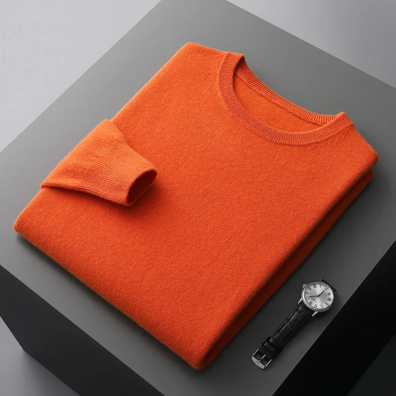 Kensley London™ | Luxe Merino Crew Neck Jumper for Men