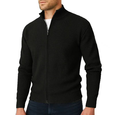 Bexley & Hunt™ | Luxe Full-Zip Ribbed Cardigan for Men