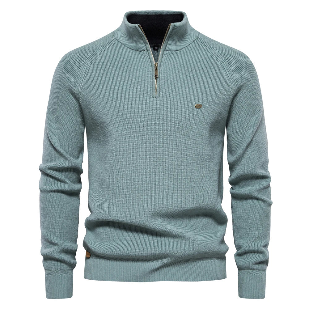 Harrington & Co.™ | Luxe Half-Zip Jumper for Men
