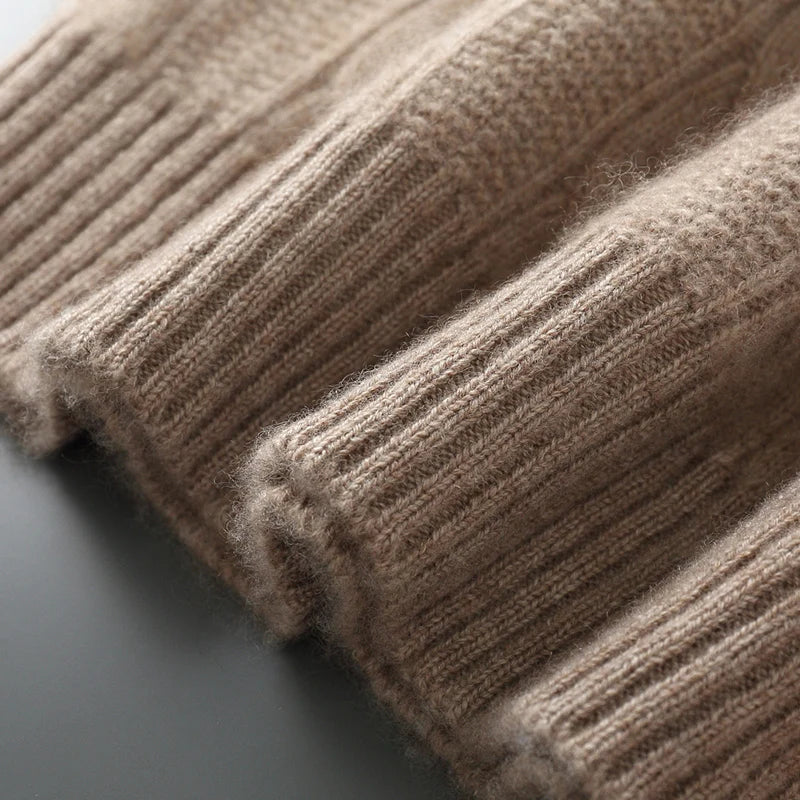 Cavendish™ | Luxe Merino Cable Knit Jumper for Men