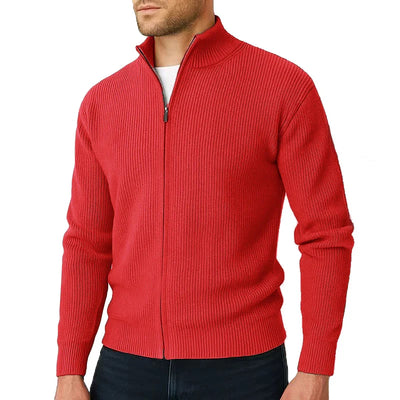 Bexley & Hunt™ | Luxe Full-Zip Ribbed Cardigan for Men