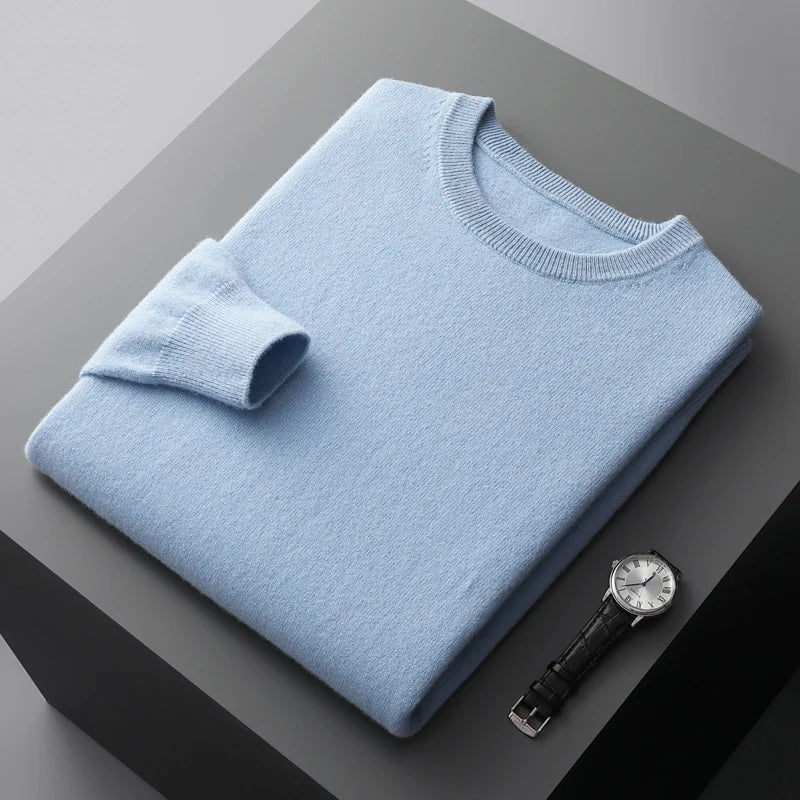 Kensley London™ | Luxe Merino Crew Neck Jumper for Men