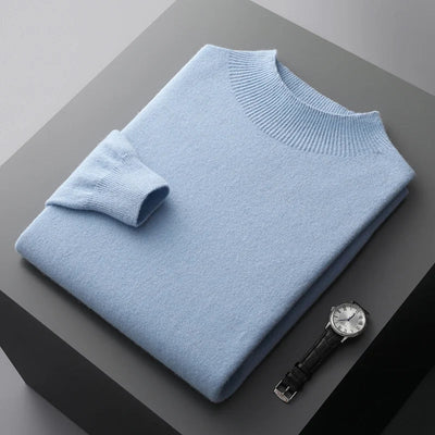 Rowallan™ | Pure Cashmere Mock Neck Jumper for Men