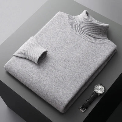Halston & Hunt™ | Luxe Merino Turtleneck Jumper for Men