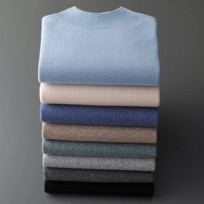 Rowallan™ | Pure Cashmere Mock Neck Jumper for Men