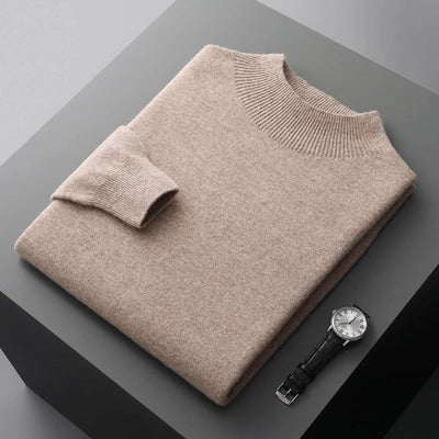 Rowallan™ | Pure Cashmere Mock Neck Jumper for Men