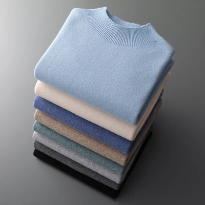 Rowallan™ | Pure Cashmere Mock Neck Jumper for Men