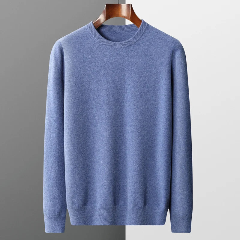 Kensley London™ | Luxe Merino Crew Neck Jumper for Men