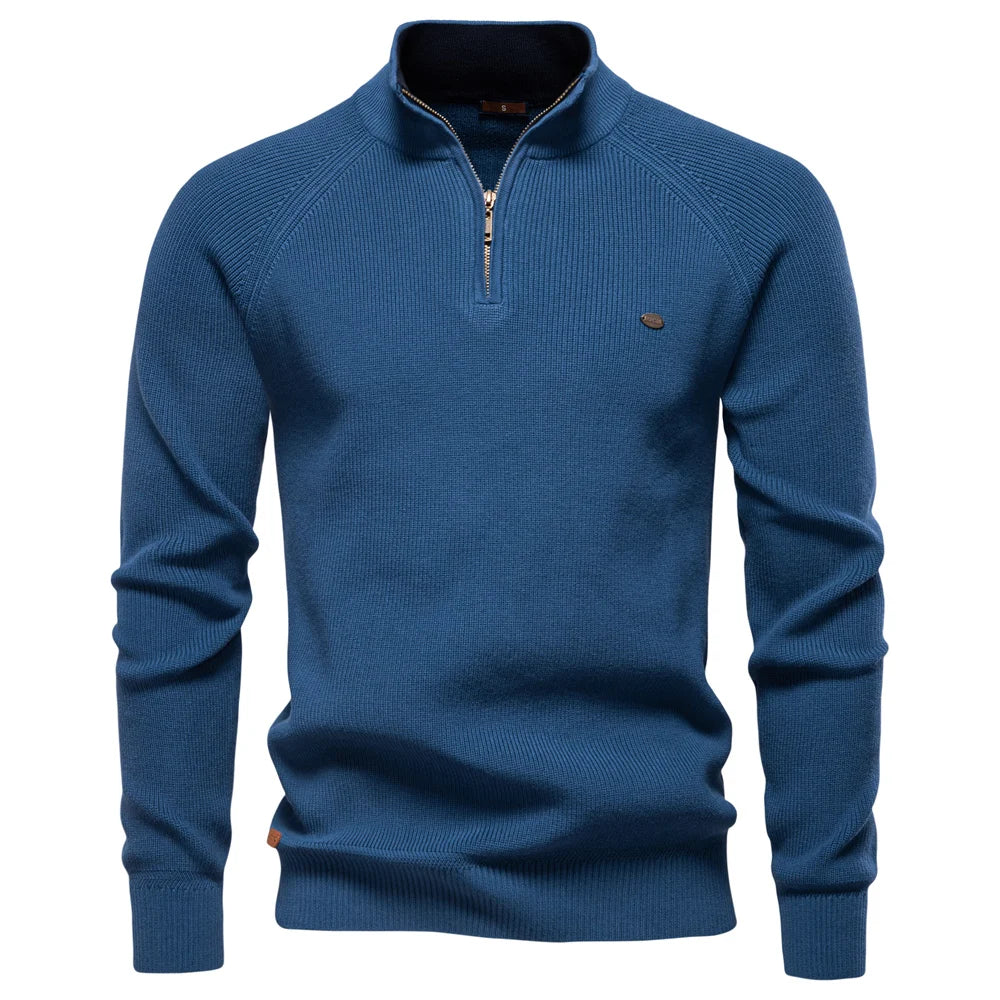 Harrington & Co.™ | Luxe Half-Zip Jumper for Men