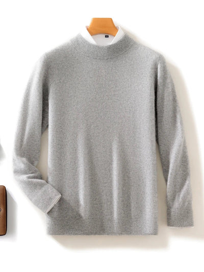 Ashbourne™ | Luxe Merino Mock Neck Jumper for Men