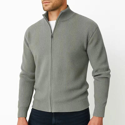 Bexley & Hunt™ | Luxe Full-Zip Ribbed Cardigan for Men