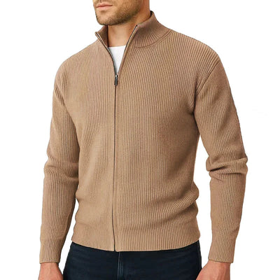 Bexley & Hunt™ | Luxe Full-Zip Ribbed Cardigan for Men