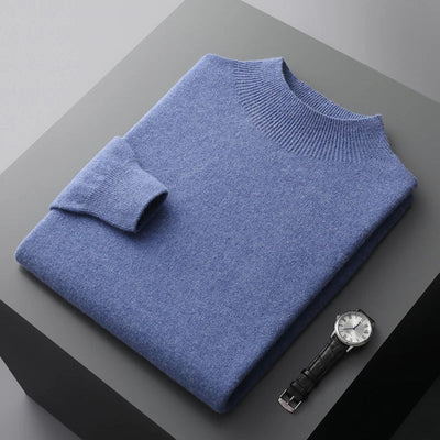 Rowallan™ | Pure Cashmere Mock Neck Jumper for Men