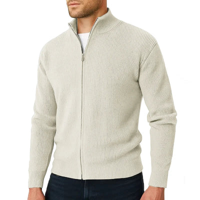 Bexley & Hunt™ | Luxe Full-Zip Ribbed Cardigan for Men