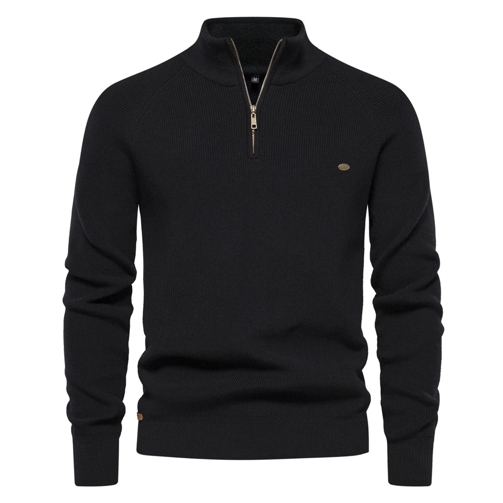 Harrington & Co.™ | Luxe Half-Zip Jumper for Men