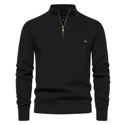 Harrington & Co.™ | Luxe Half-Zip Jumper for Men