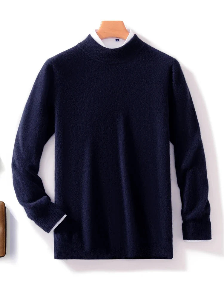 Ashbourne™ | Luxe Merino Mock Neck Jumper for Men