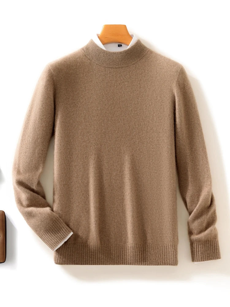 Ashbourne™ | Luxe Merino Mock Neck Jumper for Men