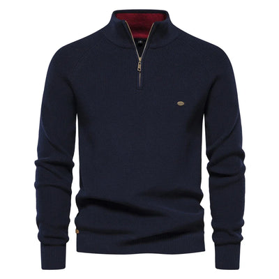 Harrington & Co.™ | Luxe Half-Zip Jumper for Men