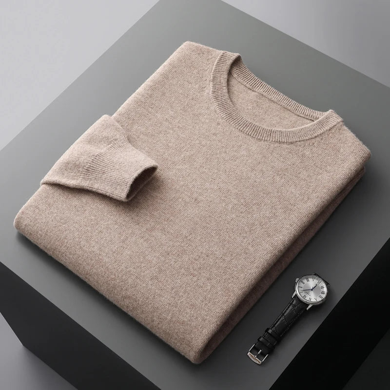 Kensley London™ | Luxe Merino Crew Neck Jumper for Men