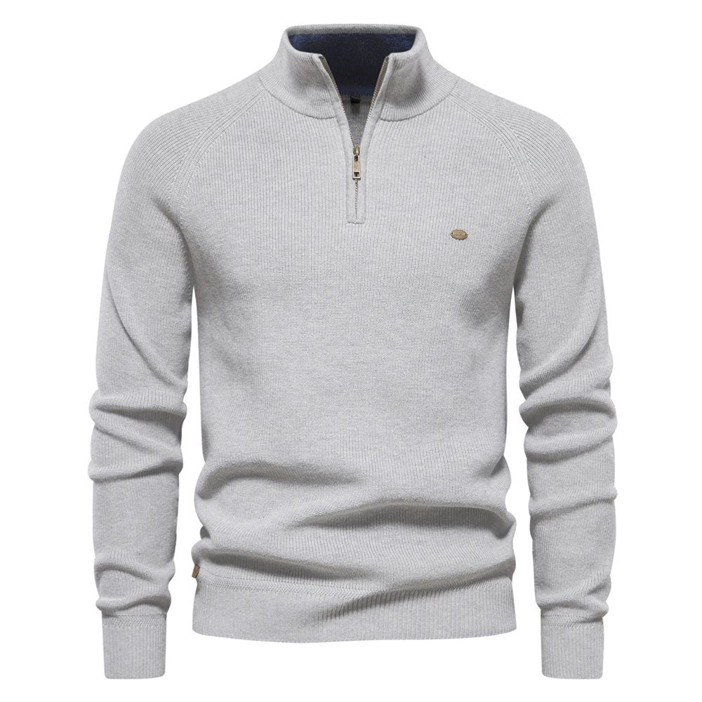 Harrington & Co.™ | Luxe Half-Zip Jumper for Men