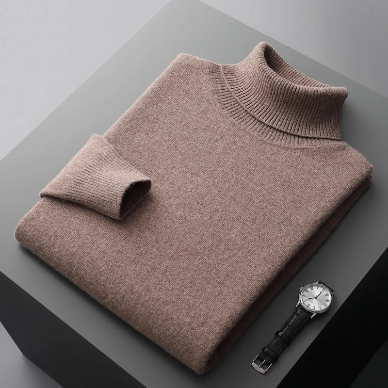Halston & Hunt™ | Luxe Merino Turtleneck Jumper for Men