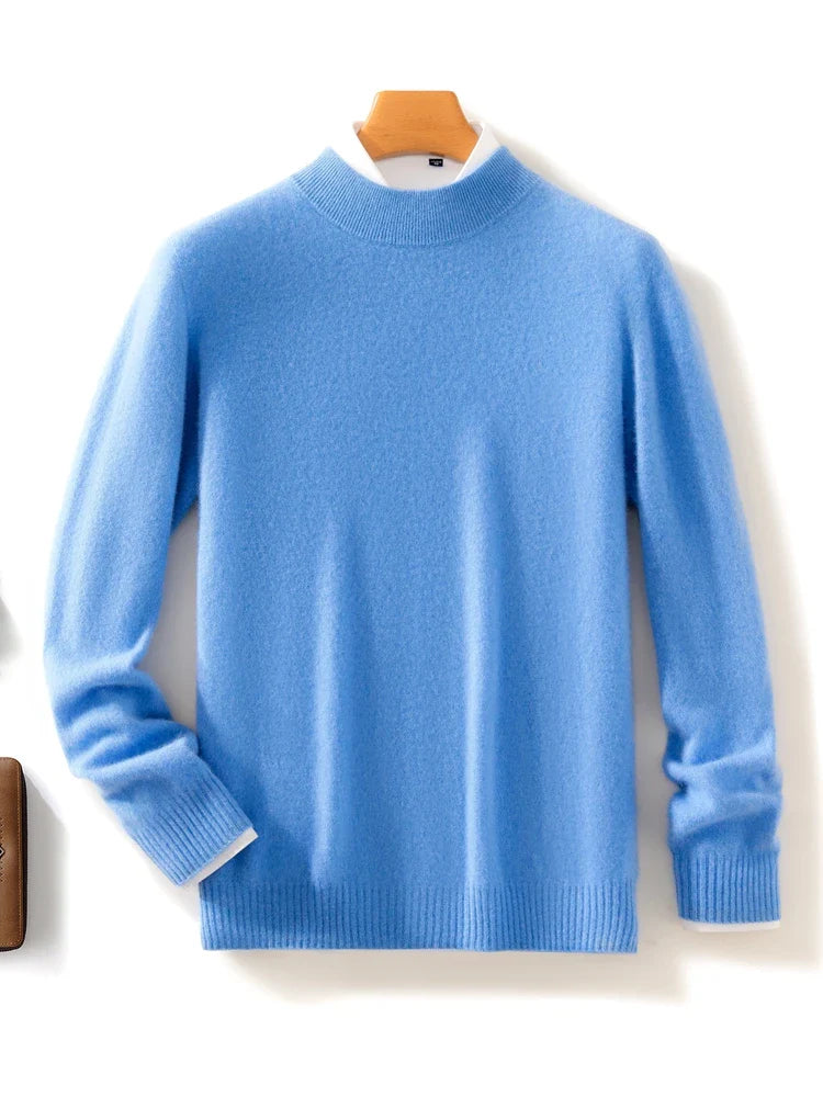 Ashbourne™ | Luxe Merino Mock Neck Jumper for Men