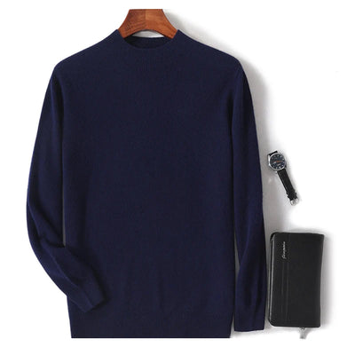 Rowallan™ | Pure Cashmere Mock Neck Jumper for Men