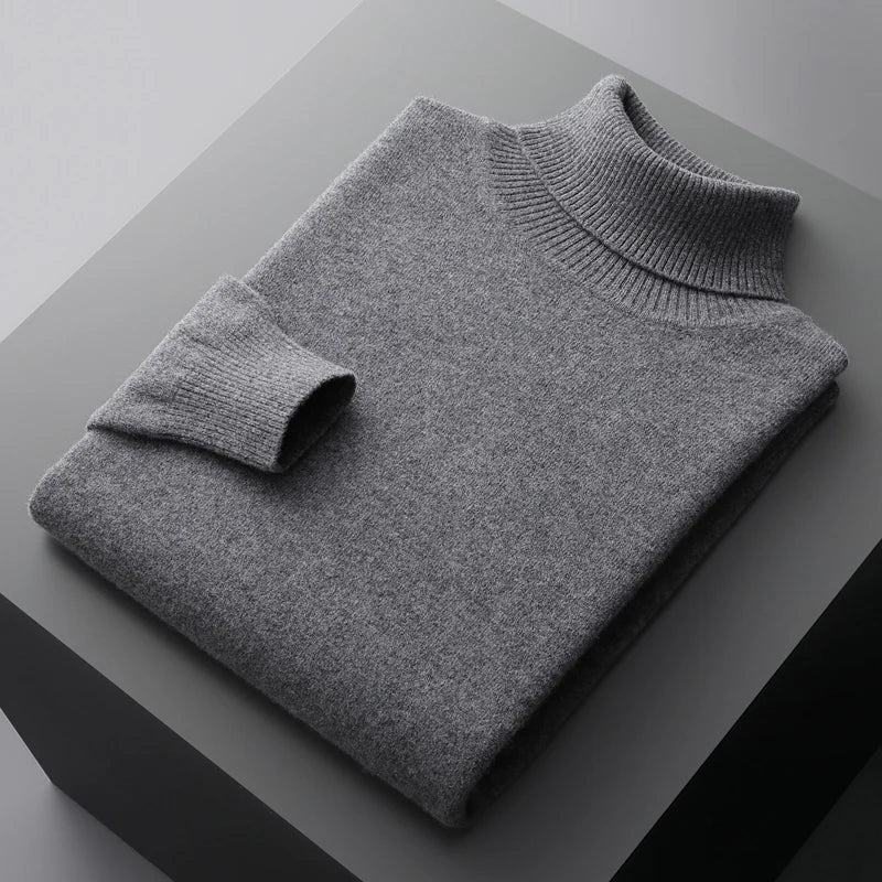 Halston & Hunt™ | Luxe Merino Turtleneck Jumper for Men