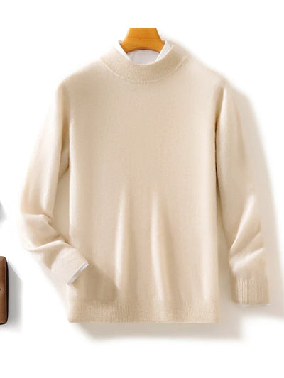 Ashbourne™ | Luxe Merino Mock Neck Jumper for Men