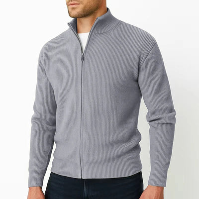 Bexley & Hunt™ | Luxe Full-Zip Ribbed Cardigan for Men