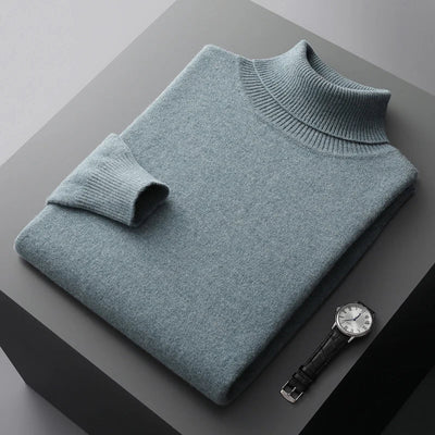 Halston & Hunt™ | Luxe Merino Turtleneck Jumper for Men