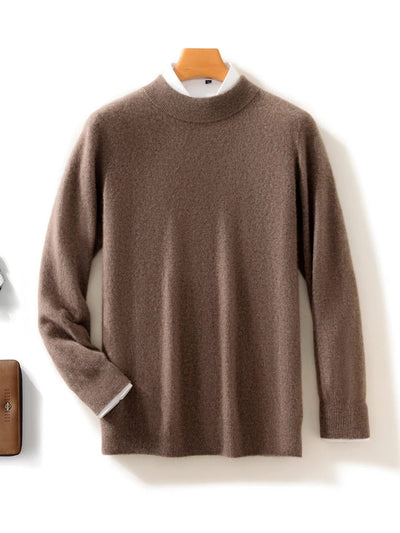 Ashbourne™ | Luxe Merino Mock Neck Jumper for Men