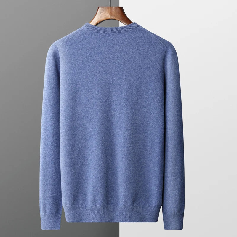 Kensley London™ | Luxe Merino Crew Neck Jumper for Men