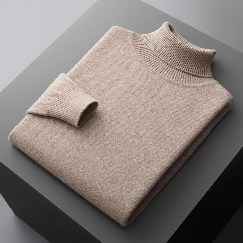 Halston & Hunt™ | Luxe Merino Turtleneck Jumper for Men