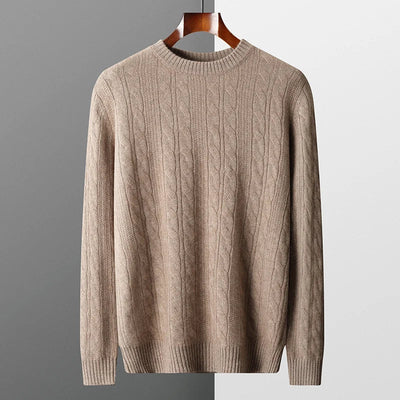 Cavendish™ | Luxe Merino Cable Knit Jumper for Men