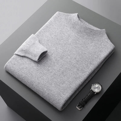Rowallan™ | Pure Cashmere Mock Neck Jumper for Men