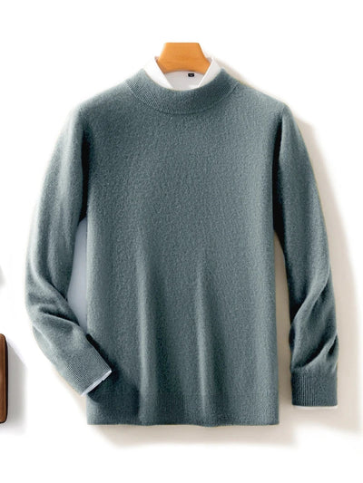Ashbourne™ | Luxe Merino Mock Neck Jumper for Men