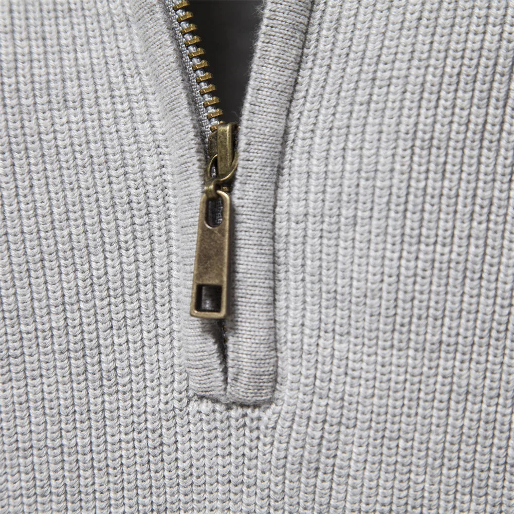 Harrington & Co.™ | Luxe Half-Zip Jumper for Men