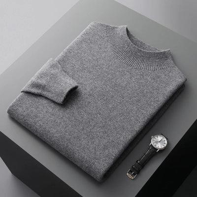 Rowallan™ | Pure Cashmere Mock Neck Jumper for Men