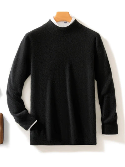 Ashbourne™ | Luxe Merino Mock Neck Jumper for Men