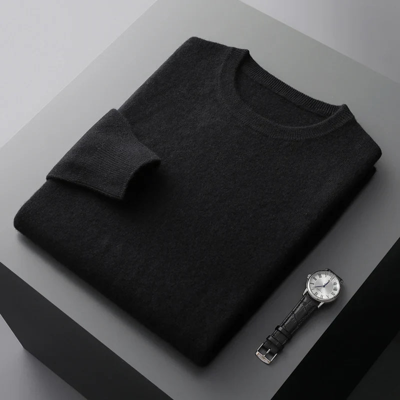 Kensley London™ | Luxe Merino Crew Neck Jumper for Men