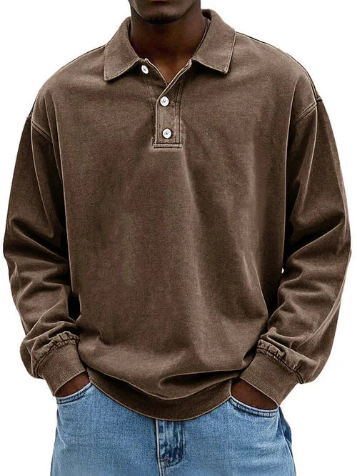 Smart-casual polo look